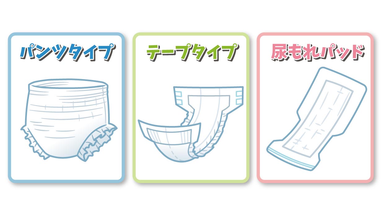 介護用おむつの種類は3つ 漏れないおむつの選び方と使い方 ハートページナビ